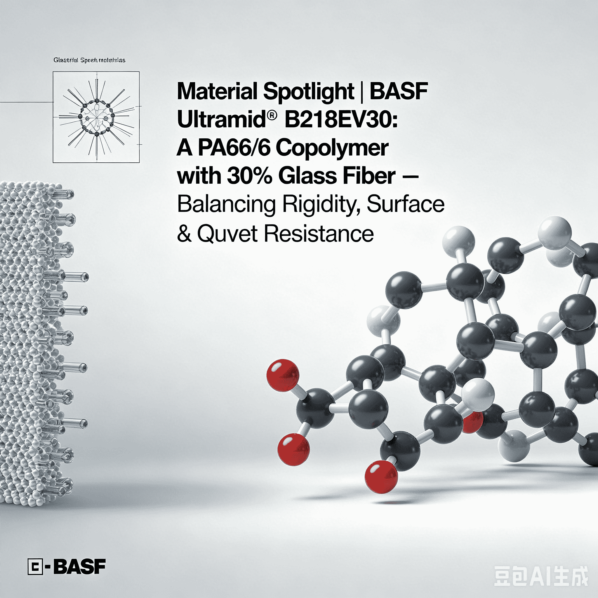 Material Spotlight | BASF Ultramid® B218EV30: A PA66/6 Copolymer cum 30% Fibra Vitri - Librans Rigiditas, Superficies Qualitas & Calor Repugnantia